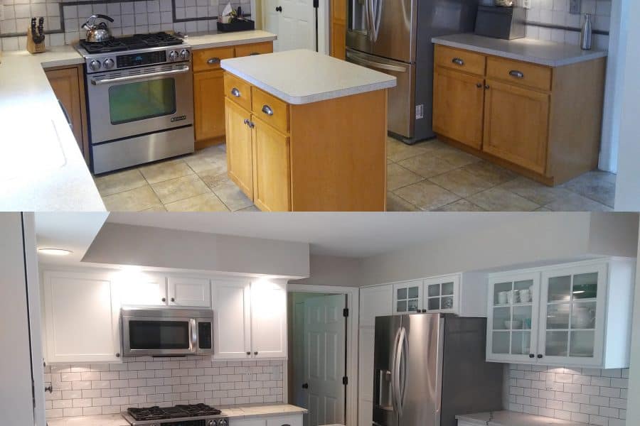 Kitchen Renovation Before and After